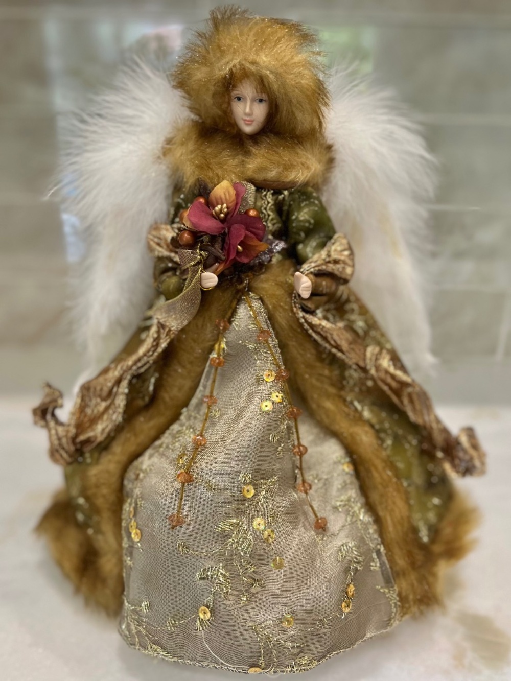 🎄 14" Angel Tree Topper / Tabletop Centerpiece 🎄